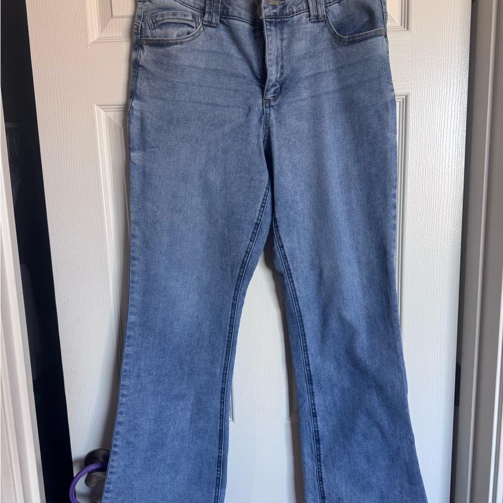 👖Democracy Women's Light Wash Flare Jeans